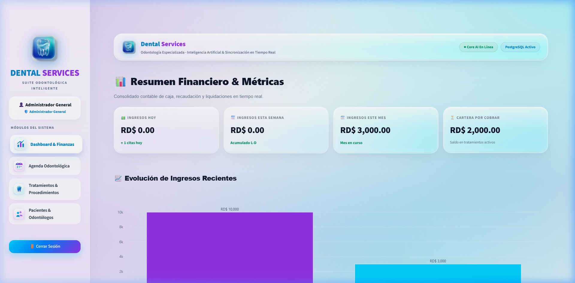 Suite Odontológica y Cuadre Contable con IA